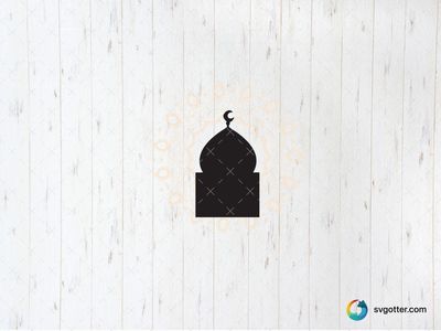 Islamic Mosque Silhouette, Best for religious celebrations, best on wall art, best to be applied with sublimation