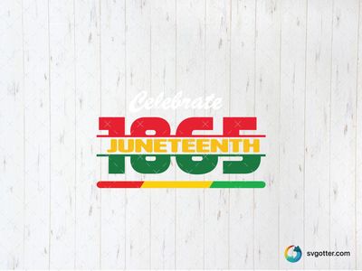 Juneteenth 1865 Celebration Design, Best for activists, best on t-shirt, best to be applied with screen printing