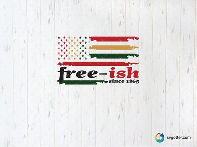Juneteenth Free-ish Design, Best for activists, best on t-shirt, best to be applied with screen printing