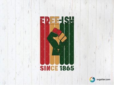 Juneteenth Free-ish Design, Best for activists, best on t-shirt, best to be applied with screen printing