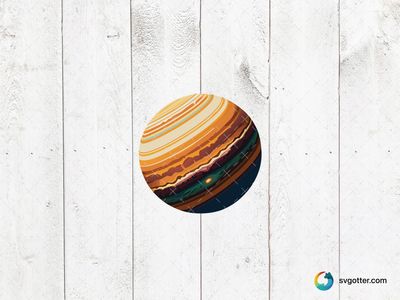 Jupiter Illustration, Best for astronomers, best on wall art, best to be applied with print and cut