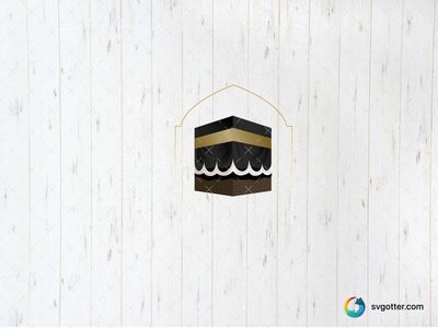 Kaaba Illustration, Best for religious enthusiasts, best on wall art, best to be applied with print and cut