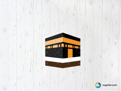 Kaaba Illustration, Best for religious enthusiasts, best on wall art, best to be applied with print and cut