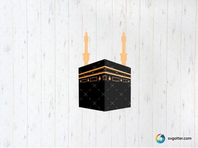 Kaaba Illustration, Best for religious enthusiasts, best on wall art, best to be applied with sublimation