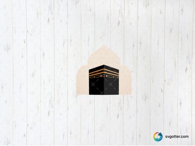 Kaaba Illustration, Best for religious enthusiasts, best on wall art, best to be applied with sublimation