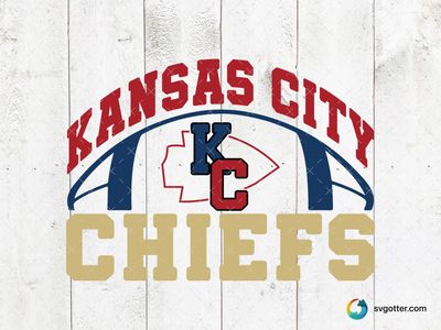Kansas City Chiefs Logo, Best for sports fans, best on t-shirts, best to be applied with screen printing