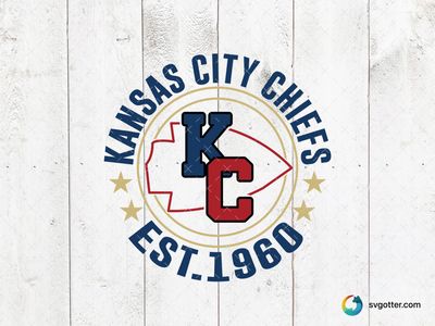 Kansas City Chiefs Logo, Best for sports fans, best on t-shirt, best to be applied with screen printing