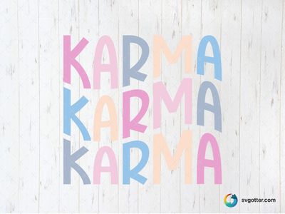 Karma Typography Design, Best for Swiftie fans, best on t-shirt, best to be applied with sublimation