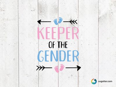 Keeper of the Gender, Best for parents, best on baby onesies, best to be applied with heat transfer vinyl