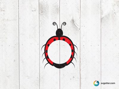 Ladybug Birthday Frame, Best for child, best on t-shirt, best to be applied with sublimation