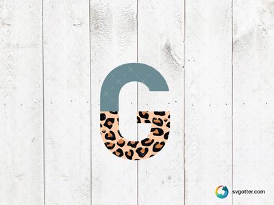 Leopard Print G, Best for artists, best on t-shirt, best to be applied with sublimation