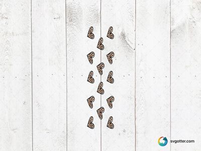 Leopard Print Hearts, Best for fashion enthusiasts, best on tote bags, best to be applied with sublimation