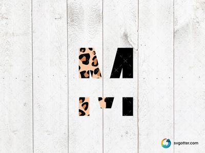 Leopard Print Letter A, Best for artists, best on t-shirt, best to be applied with heat transfer vinyl