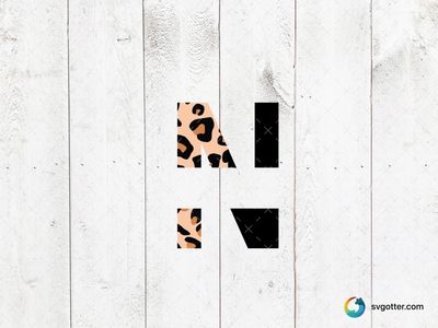 Leopard Print Letter A, Best for artists, best on t-shirt, best to be applied with sublimation