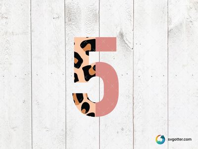 Leopard Print Number 5, Best for artists, best on wall art, best to be applied with print and cut