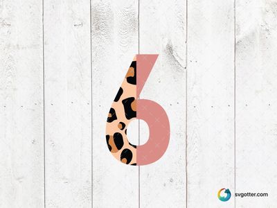 Leopard Print Number 6, Best for artists, best on wall art, best to be applied with print and cut