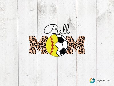 Leopard Print Sports Mom, Best for mom, best on t-shirt, best to be applied with heat transfer vinyl