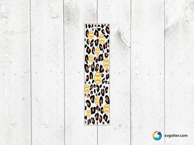 Leopard Softball Stationery, Best for sports fans, best on stationery, best to be applied with print and cut