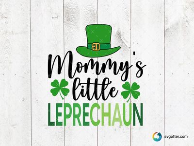 Leprechaun Hat and Shamrocks, Best for holiday enthusiast, best on t-shirt, best to be applied with heat transfer vinyl