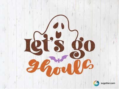 Let's Go Ghouls Design, Best for holiday enthusiast, best on t-shirt, best to be applied with heat transfer vinyl