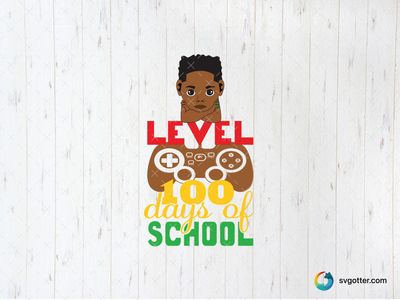 Level 100 Days of School, Best for students, best on t-shirt, best to be applied with heat transfer vinyl