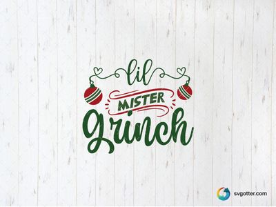 Lil Mister Grinch Design, Best for child, best on baby onesies, best to be applied with heat transfer vinyl
