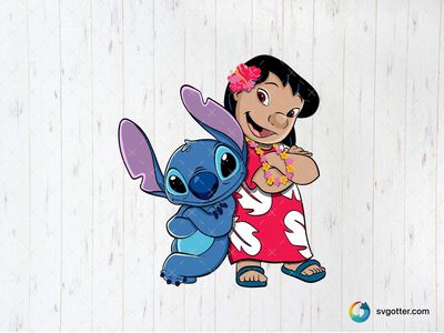 Lilo and Stitch Cartoon, Best for children, best on t-shirt, best to be applied with sublimation