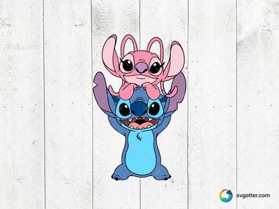 Lilo and Stitch Characters, Best for children, best on t-shirt, best to be applied with sublimation