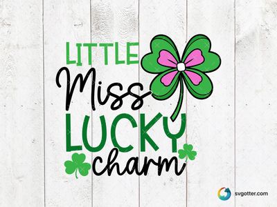 Little Lucky Clover, Best for children, best on t-shirt, best to be applied with heat transfer vinyl