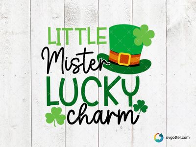 Little Lucky St Patrick's Day Design, Best for children, best on t-shirts, best to be applied with heat transfer vinyl