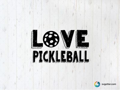 Love Pickleball Design, Best for sports fans, best on t-shirt, best to be applied with heat transfer vinyl