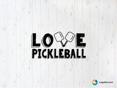 Love Pickleball Design, Best for sports fans, best on t-shirt, best to be applied with screen printing