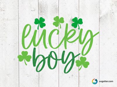 Lucky Boy St Patrick's Day Design, Best for child, best on t-shirt, best to be applied with heat transfer vinyl