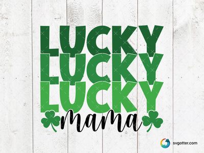 Lucky Shamrock Design, Best for holiday enthusiast, best on t-shirt, best to be applied with heat transfer vinyl