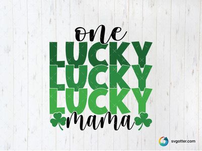 Lucky Shamrock Design, Best for holiday enthusiast, best on t-shirt, best to be applied with heat transfer vinyl