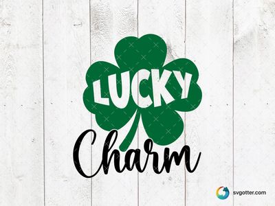 Lucky Shamrock Design, Best for holiday enthusiast, best on t-shirt, best to be applied with heat transfer vinyl