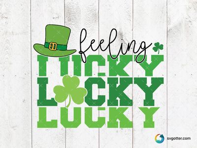 Lucky St Patrick's Day Design, Best for holiday enthusiast, best on t-shirt, best to be applied with heat transfer vinyl