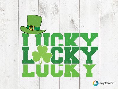 Lucky St Patrick's Day Design, Best for holiday enthusiast, best on t-shirt, best to be applied with heat transfer vinyl