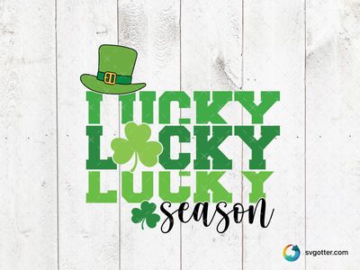 Lucky St Patrick's Day Design, Best for holiday enthusiast, best on t-shirt, best to be applied with heat transfer vinyl