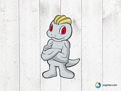 Machop Pokemon Character, Best for Pokemon fans, best on t-shirt, best to be applied with screen printing