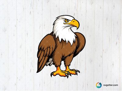 Majestic Eagle Illustration, Best for wildlife enthusiasts, best on wall art, best to be applied with print and cut