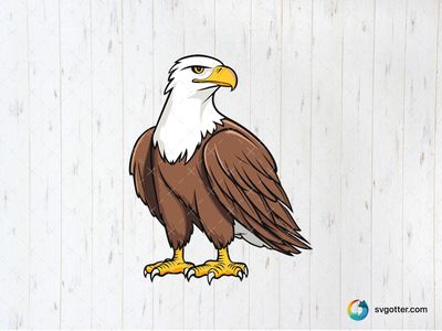 Majestic Eagle Illustration, Best for nature enthusiasts, best on wall art, best to be applied with print and cut