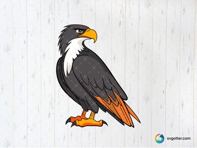 Majestic Eagle Illustration, Best for wildlife enthusiasts, best on wall art, best to be applied with print and cut