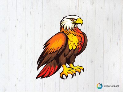 Majestic Eagle Illustration, Best for wildlife enthusiasts, best on wall art, best to be applied with sublimation