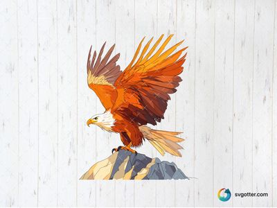Majestic Eagle on Rock, Best for nature enthusiasts, best on wall art, best to be applied with sublimation