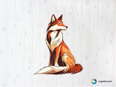 Majestic Wolf Illustration, Best for wildlife enthusiasts, best on wall art, best to be applied with print and cut