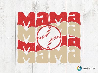 Mama Baseball Design, Best for mama, best on t-shirt, best to be applied with heat transfer vinyl