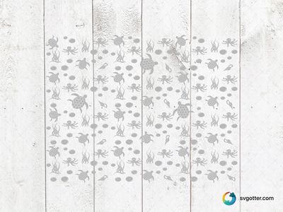 Marine Life Coffee Pattern, Best for coffee lovers, best on mug, best to be applied with sublimation