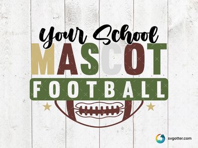 Mascot Football Design, Best for sports fans, best on t-shirt, best to be applied with screen printing