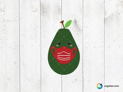 Masked Avocado, Best for health enthusiasts, best on t-shirt, best to be applied with sublimation